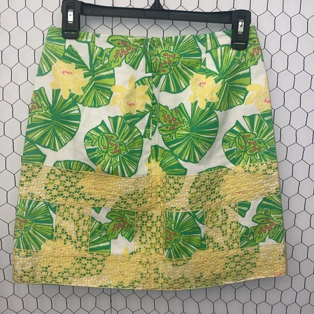 Lilly Pulitzer Hip Hop Hooray Lily Pad Mini Skirt